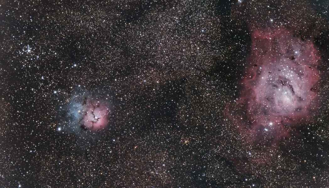 M20 M8 - Nébuleuse Trifide et nébuleuse de la Lagune